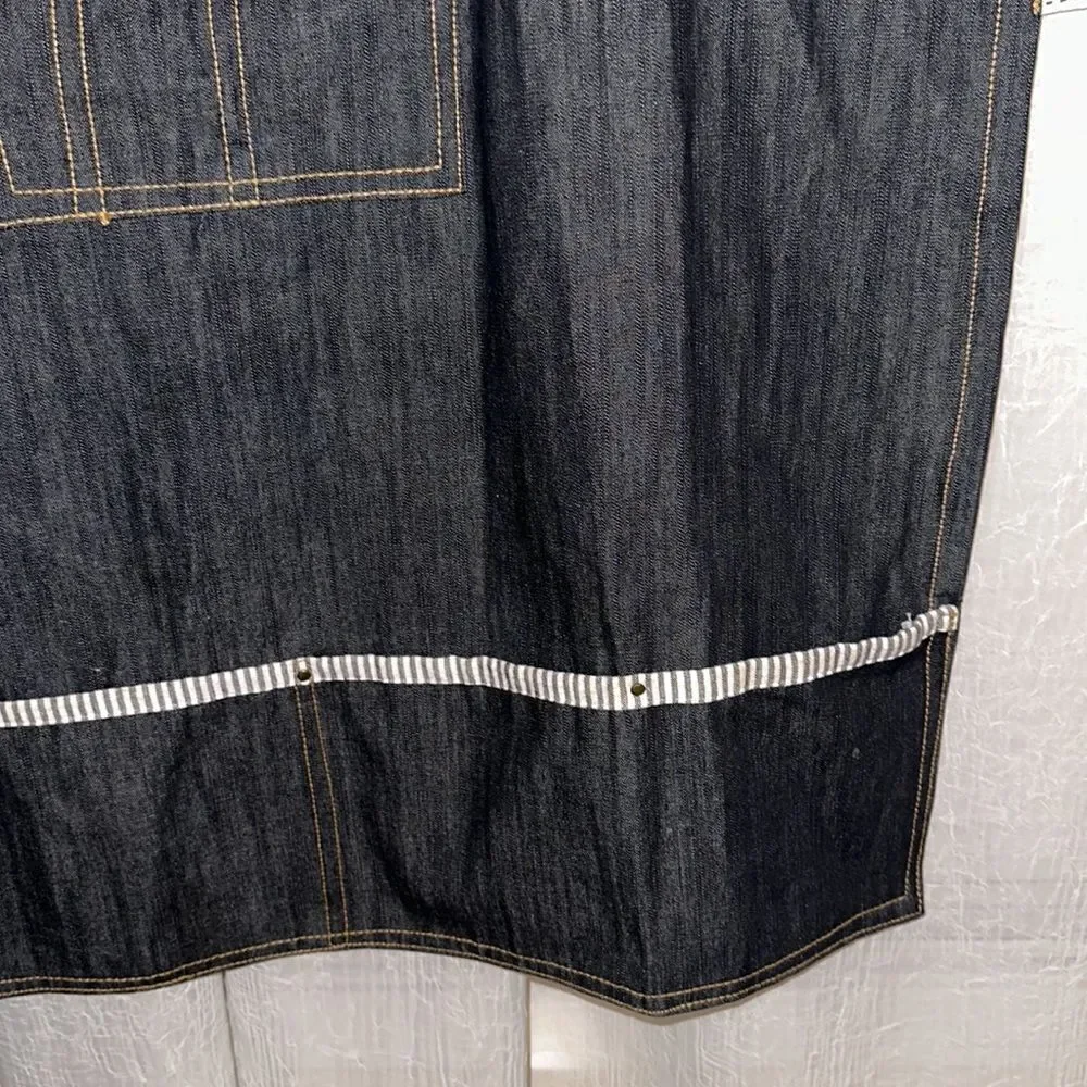 Premium Denim Chef Construction Gardening Cooking Grill Cotton Apron